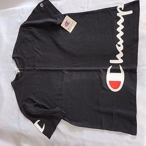 Men's Champion Heritage tshirt. Black with white logo. Sz XL.